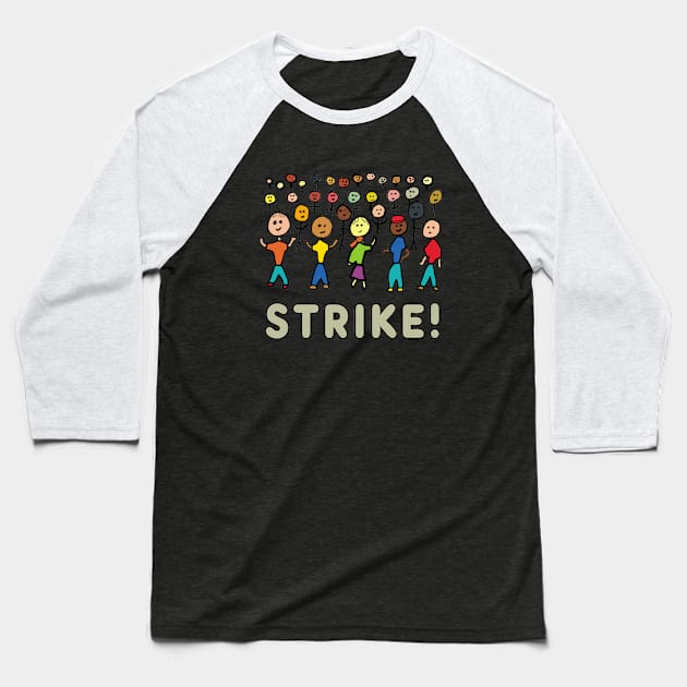 Strike Baseball T-Shirt by Mark Ewbie